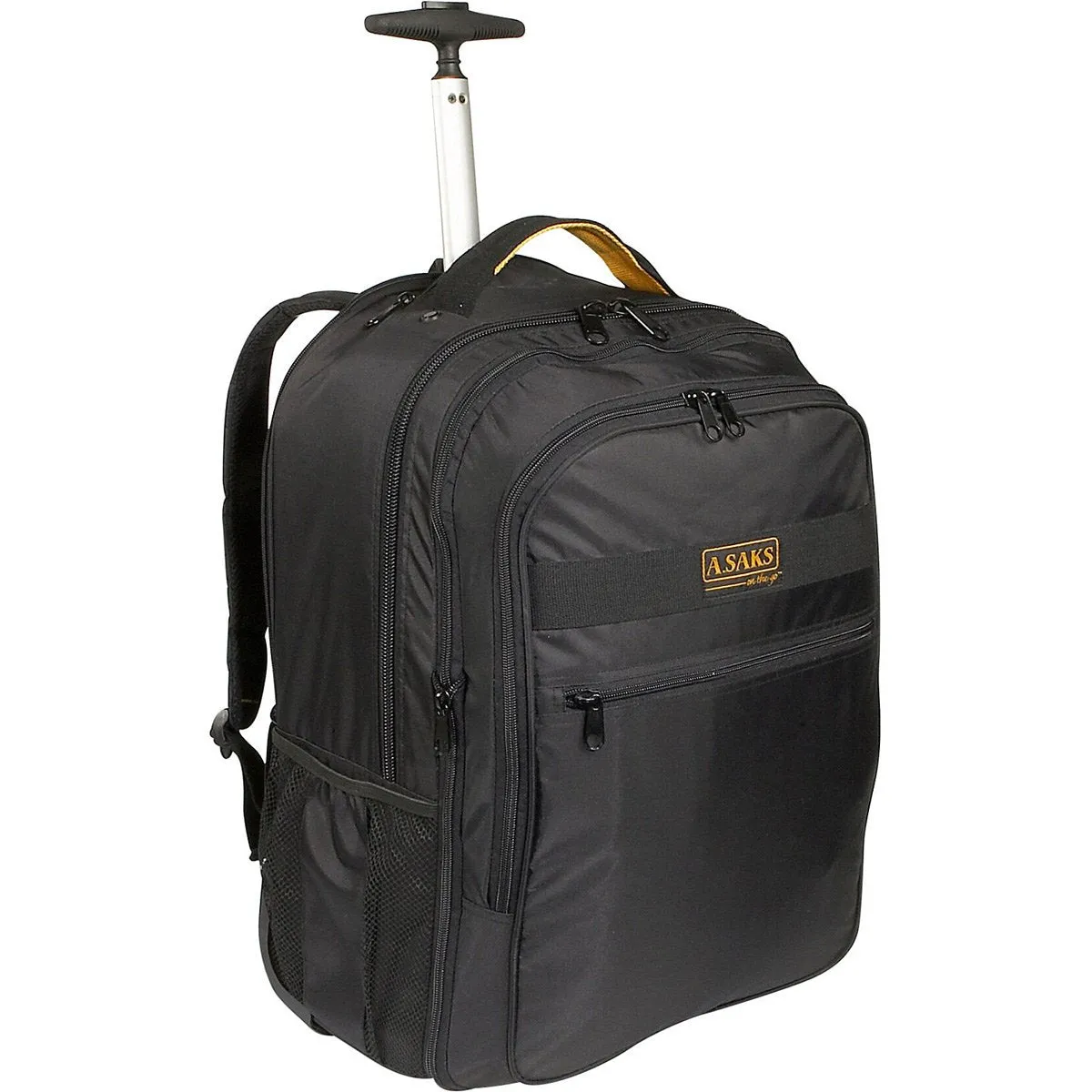A. Saks Deluxe Expandable Wheeled Computer Backpack