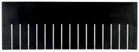Akro-Mils 42228 Long Plastic Divider for 33228 Akro-Grid Slotted Tote Box, (6 Pack), Black