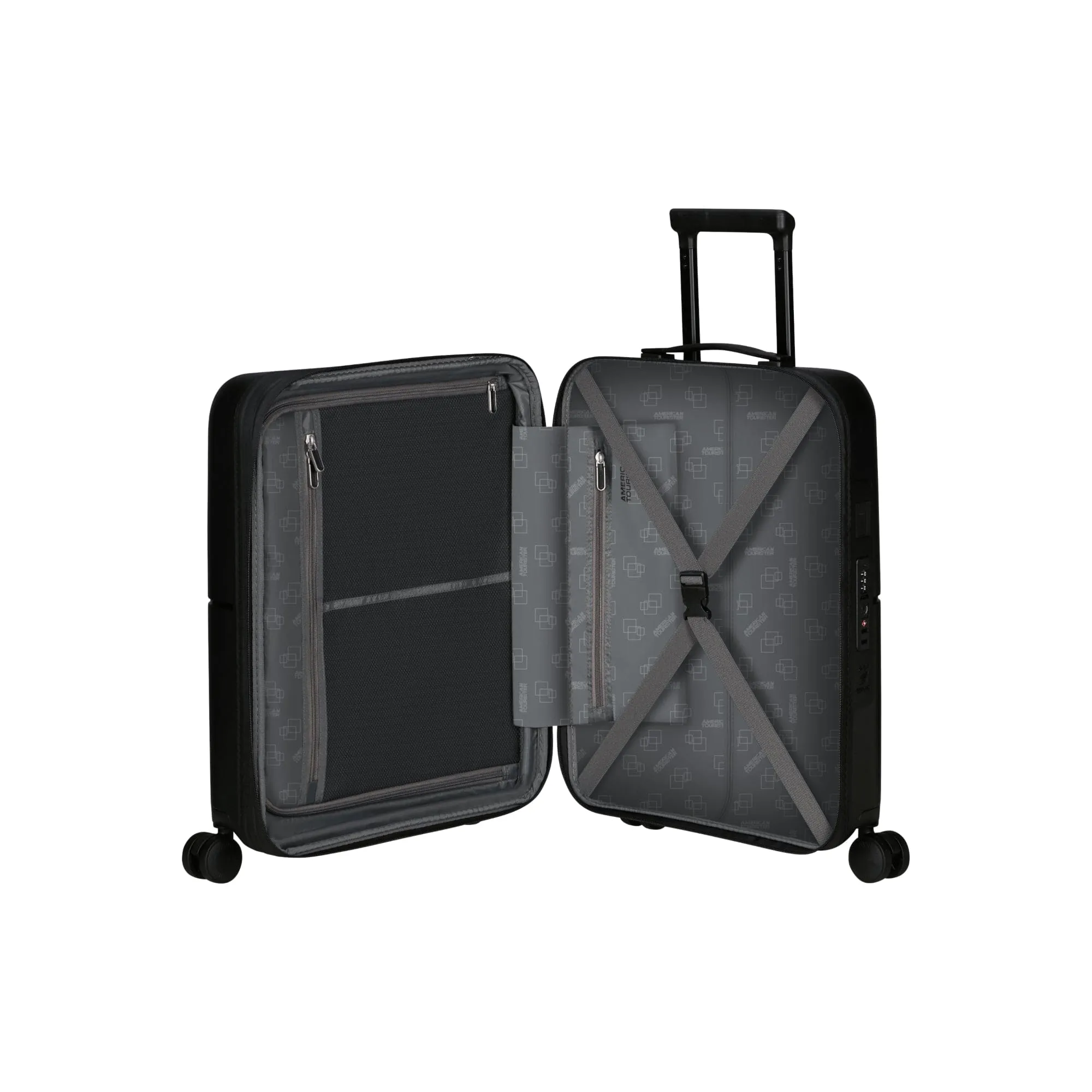 American Tourister DashPop 55 cm Cabin Spinner (4 wheels) in True Black
