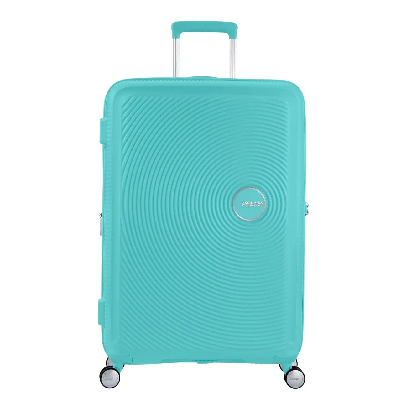 American Tourister Soundbox 4 Wheel Expandable Suitcase 67cm Poolside Blue