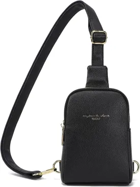 AOCINA INICAT Small Sling Bag Crossbody Vegan Leather Fanny Packs for Women Fashionable Chest Bag for Travel