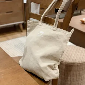 Beige Canvas Tote Bag Shoulder Tote Bag Womens Canvas Tote Bag On Shoulder Mens