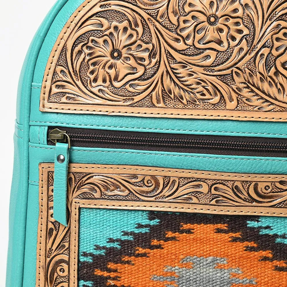 Benson Park Western Leather Backpack