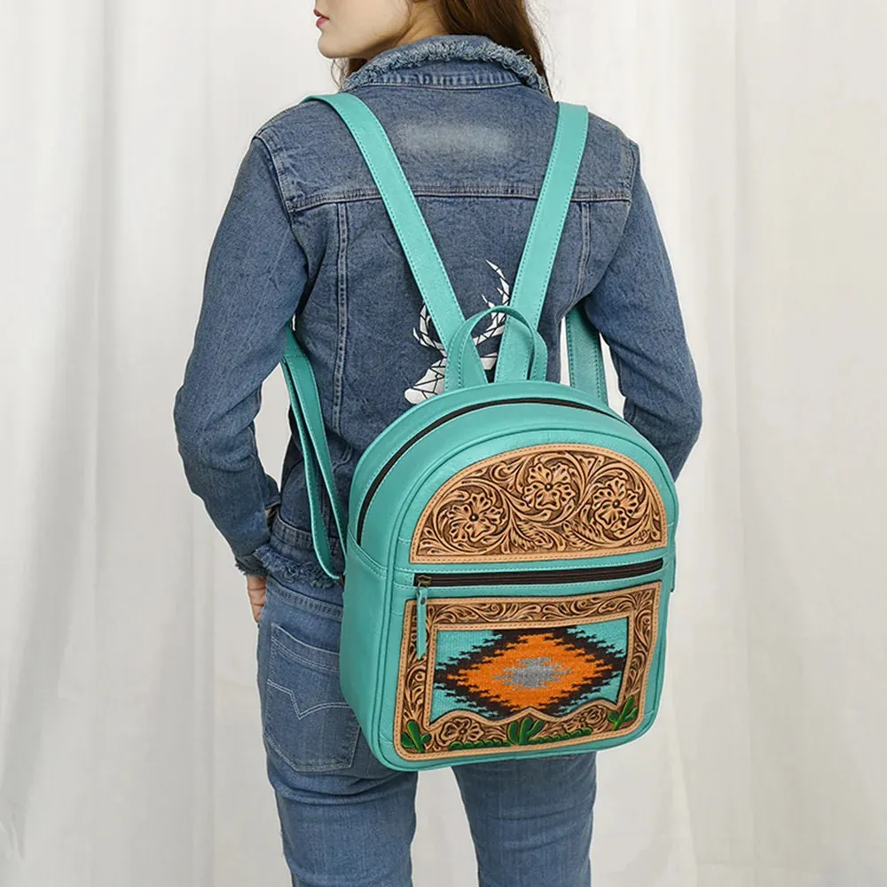 Benson Park Western Leather Backpack