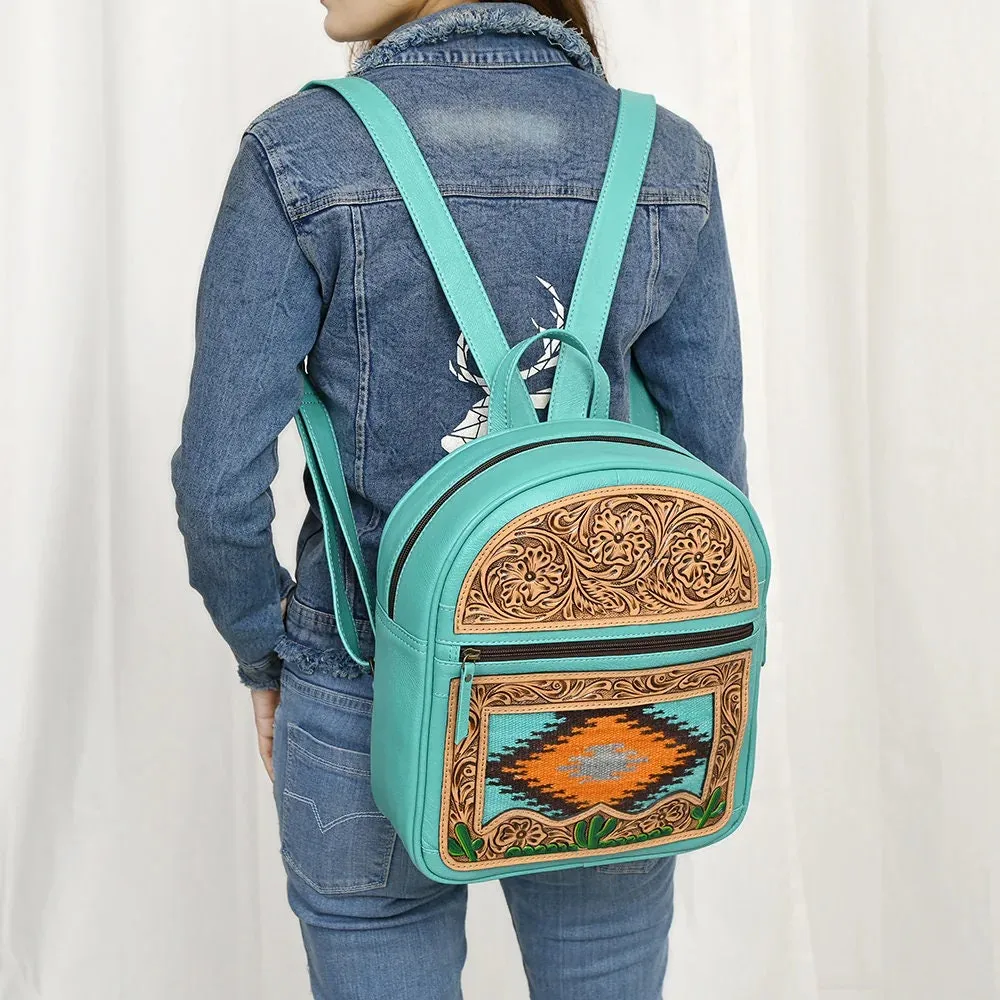 Benson Park Western Leather Backpack