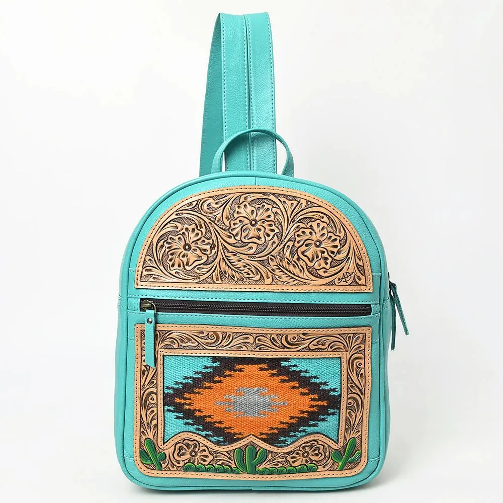 Benson Park Western Leather Backpack