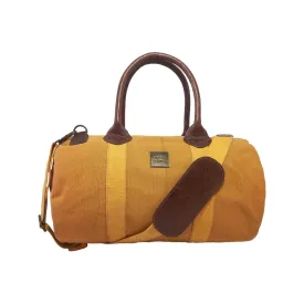CANVAS & AWL Canvas and Genuine Leather Trim Unisex Travel Duffle Bag, Shoulder Weekender Overnight Bag (Tan)