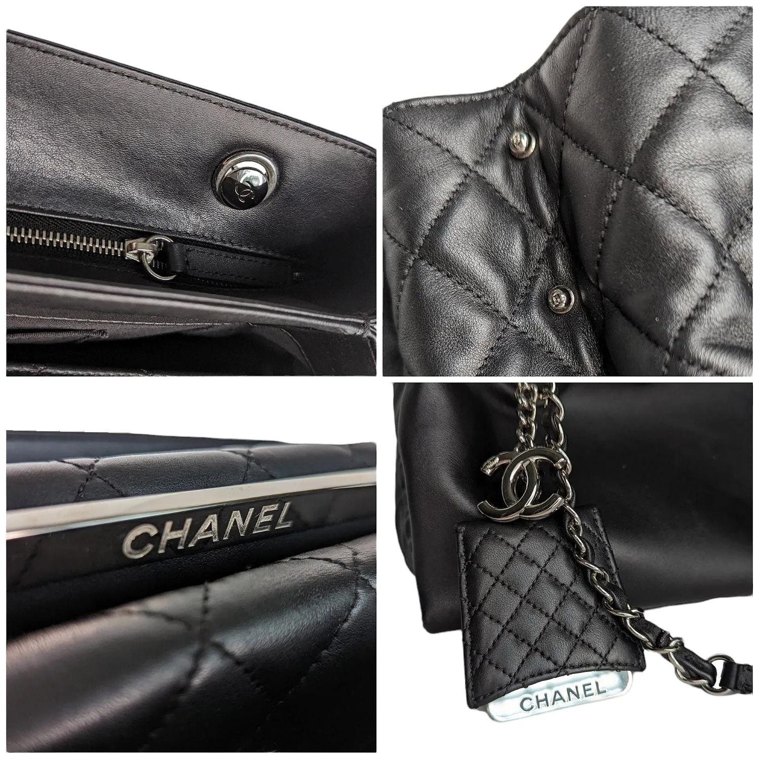 Chanel bag Accordion Shopping Lambskin Medium Tote
