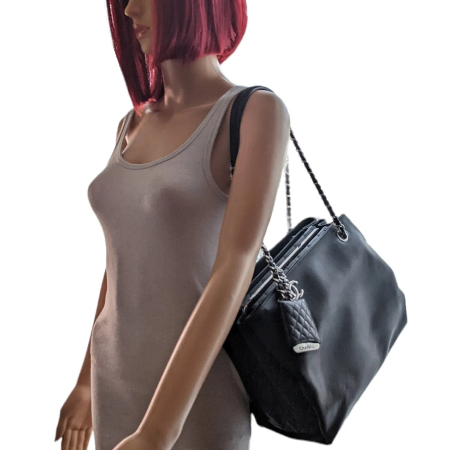 Chanel bag Accordion Shopping Lambskin Medium Tote