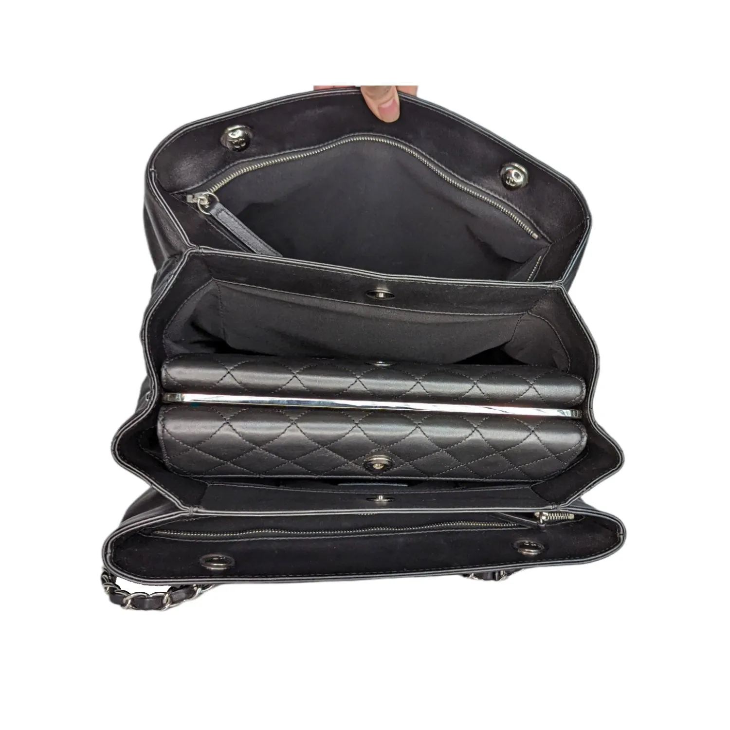 Chanel bag Accordion Shopping Lambskin Medium Tote