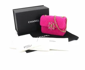 Chanel Cashmere Tweed Pink Mini Flap Bag