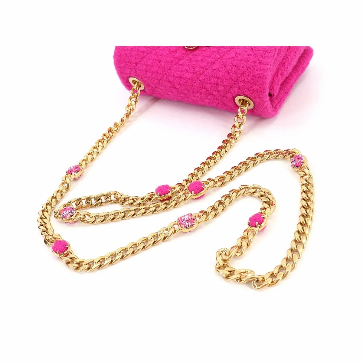 Chanel Cashmere Tweed Pink Mini Flap Bag