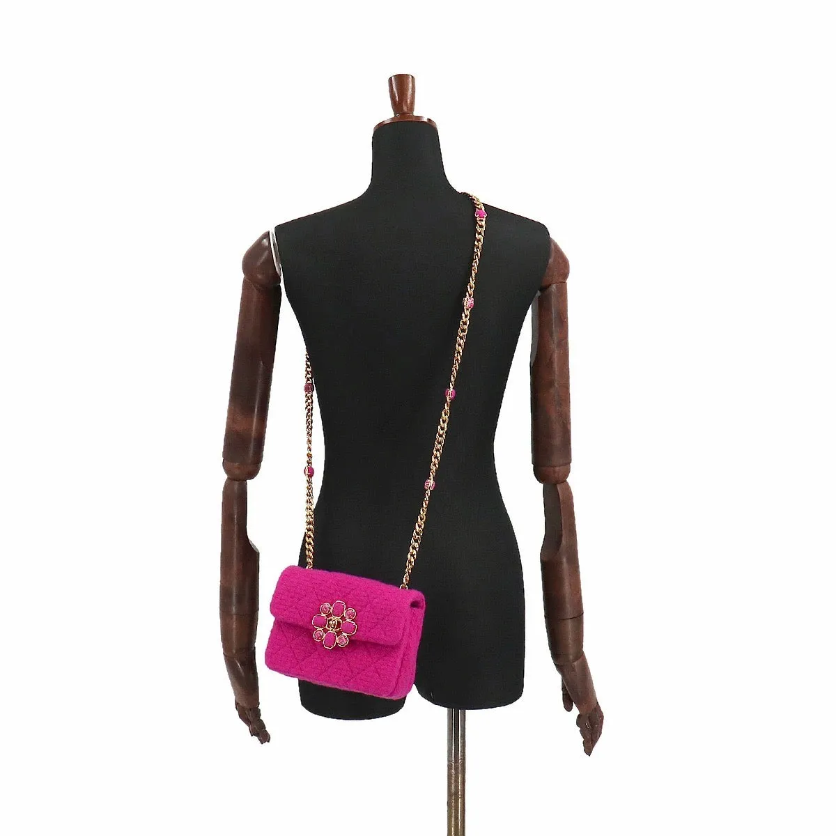 Chanel Cashmere Tweed Pink Mini Flap Bag