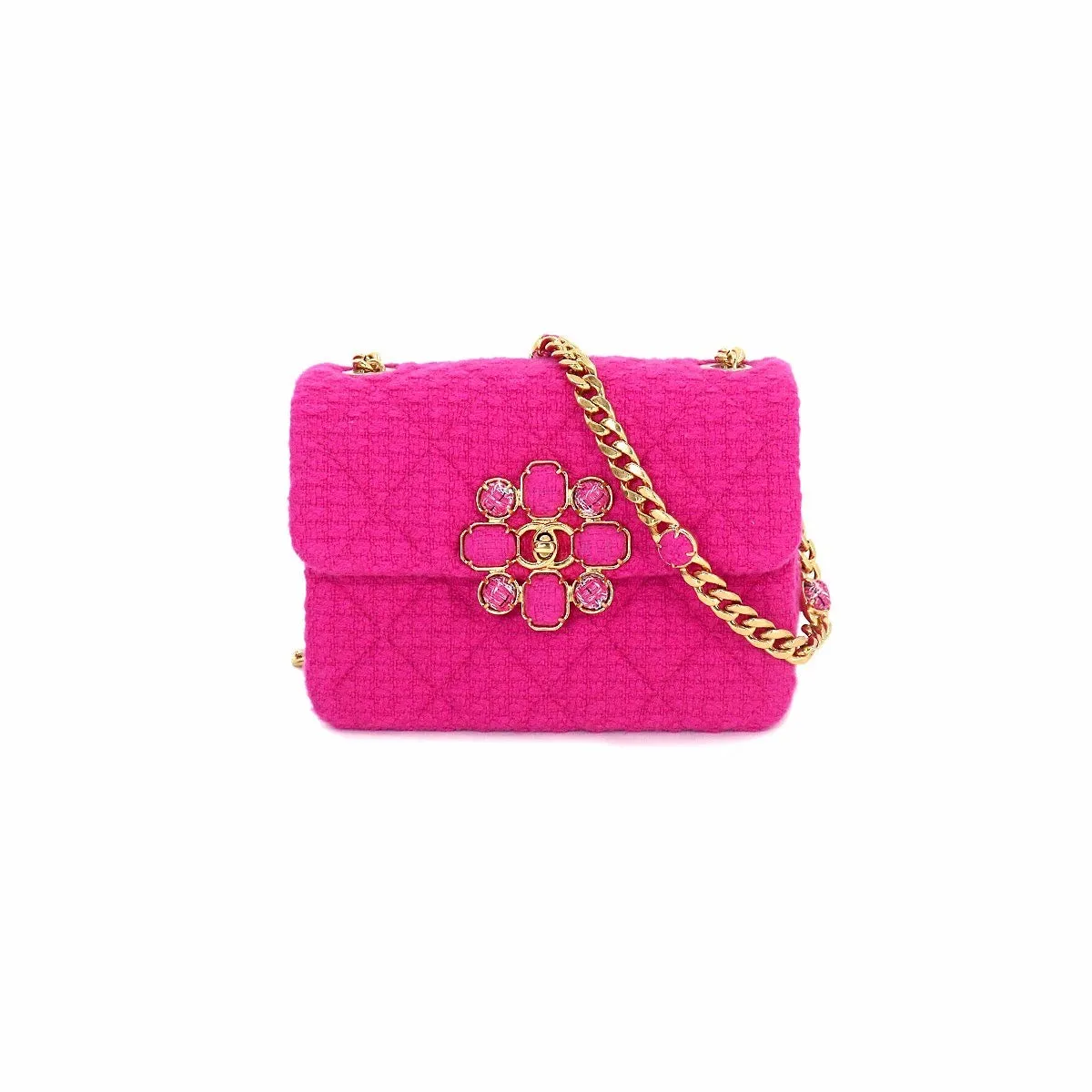 Chanel Cashmere Tweed Pink Mini Flap Bag