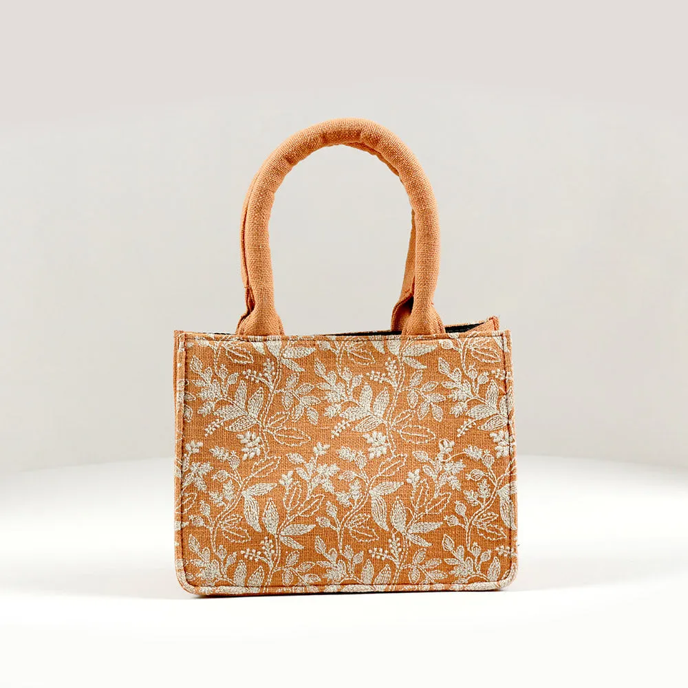 Coral Floral Small Box Bag