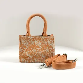 Coral Floral Small Box Bag