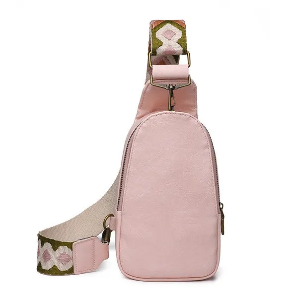 Crossbody Faux Leather Sling Bag