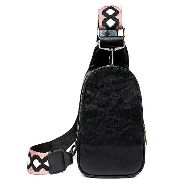 Crossbody Faux Leather Sling Bag