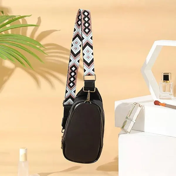 Crossbody Faux Leather Sling Bag