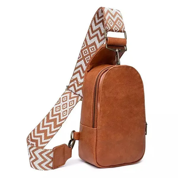 Crossbody Faux Leather Sling Bag