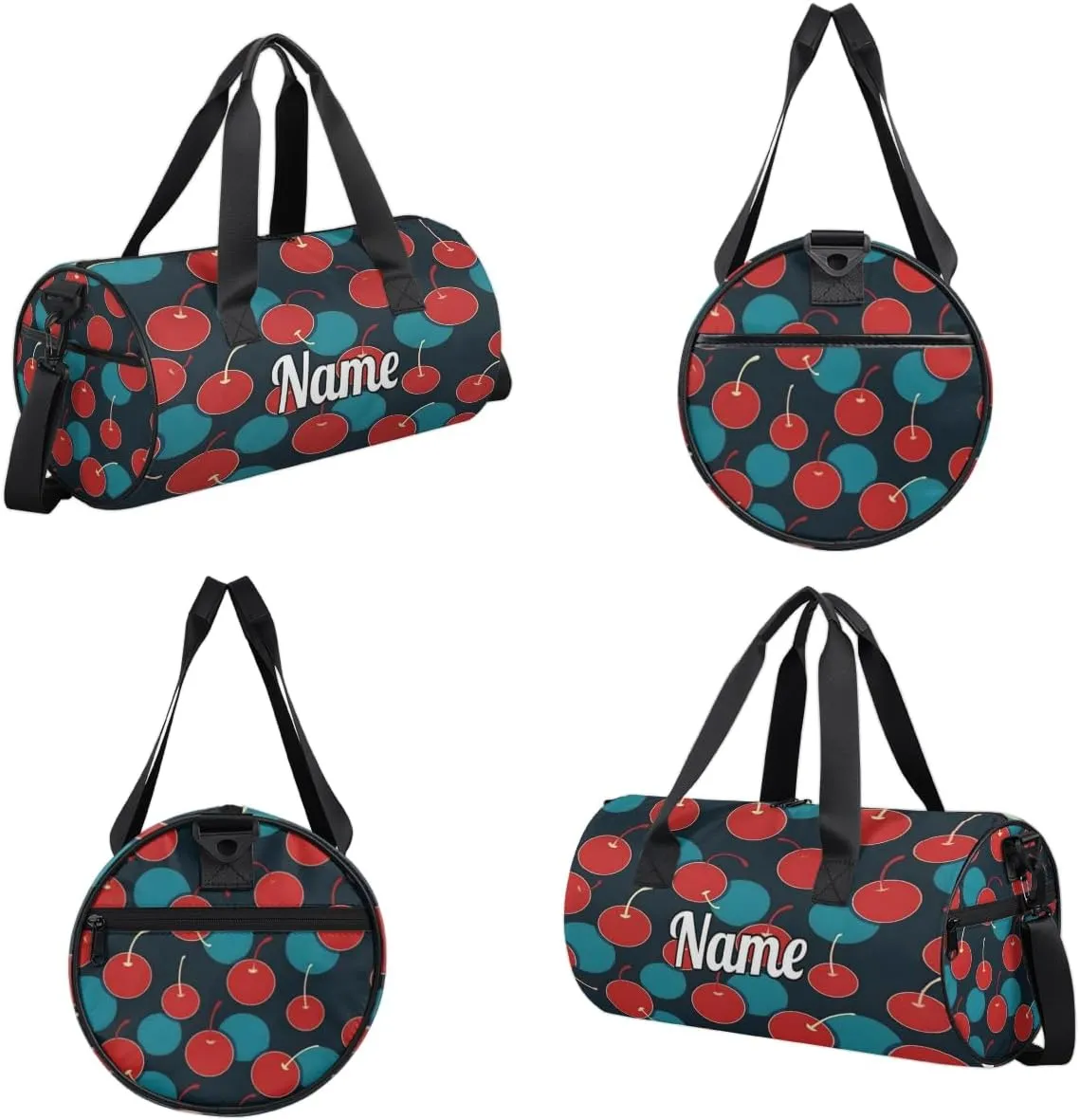 Custom Dance Duffel Bag Sport Backpacks Gyms and Weekend Overnight Travel Duffle Bag Birthday Christmas Halloween Waterproof, Summer Fruit Apples