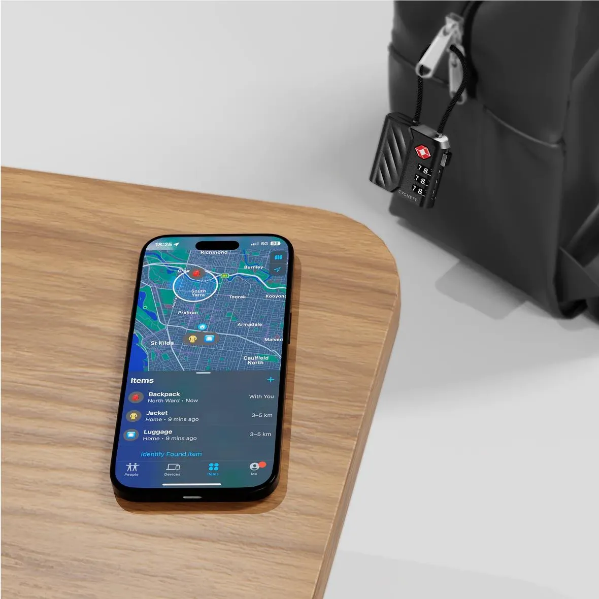 Cygnett Voyager Bluetooth® TravelTag TSA Lock with USB-C Recharging