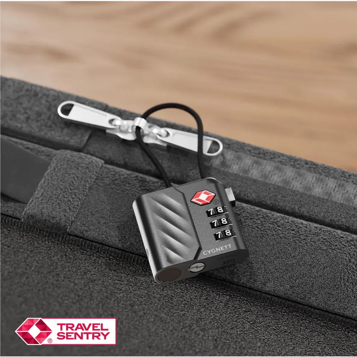 Cygnett Voyager Bluetooth® TravelTag TSA Lock with USB-C Recharging