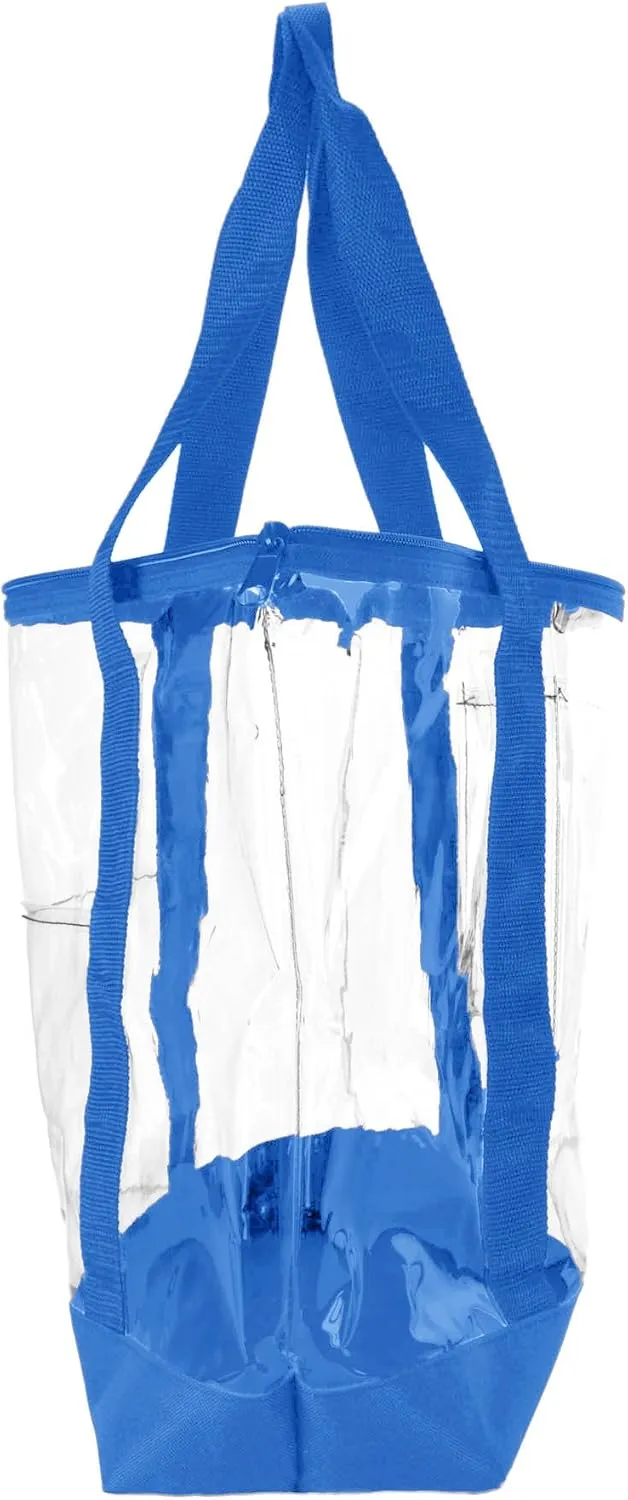DALIX Clear Shopping Bag Security Work Tote Shoulder Bag Womens Handbag