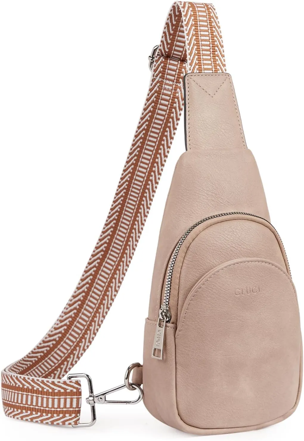 Faux Leather Black/Brown Crossbody Travel Sling Bag