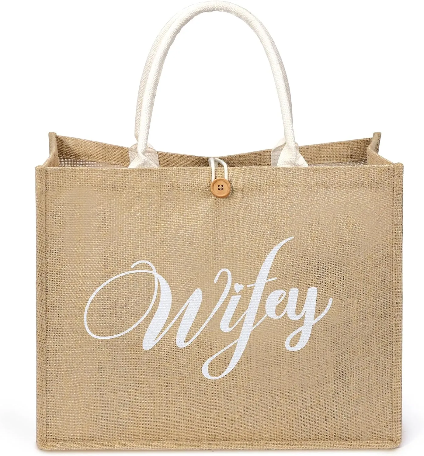 hatisan Large Jute Beach Bag for Women Woven Straw Beach Tote Bag Shoulder Handbags Boho Bag