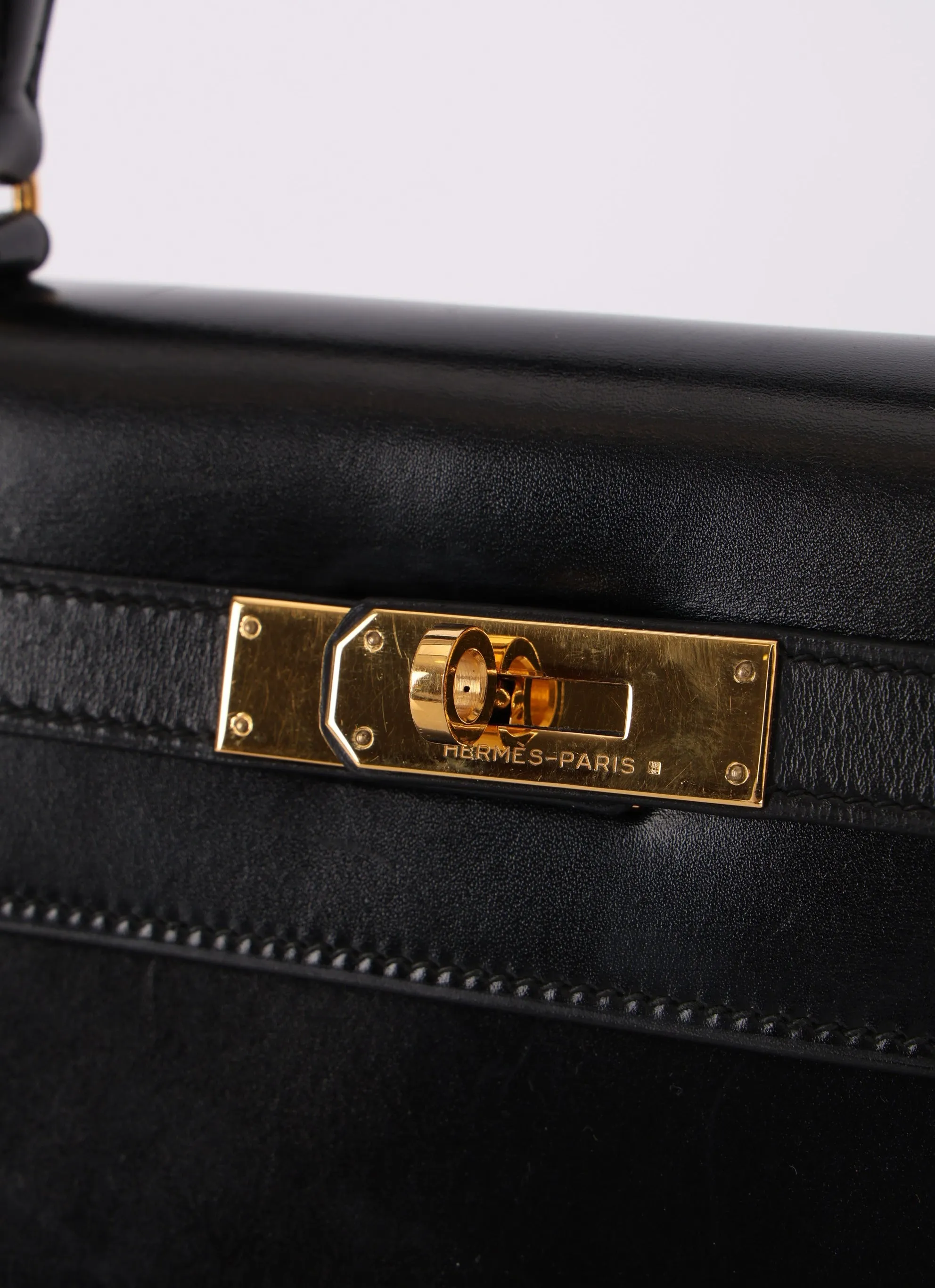Hermès 1986 Box Kelly 28 Sellier GHW