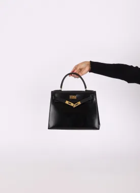 Hermès 1986 Box Kelly 28 Sellier GHW