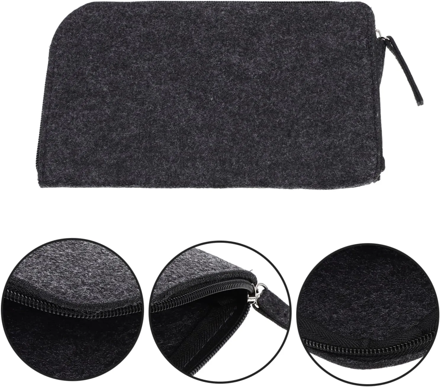 Housoutil Felt Tool Storage Bag for Clay Sculpting Durable Organizer Pouches with Reinforced Stitching for Pottery and Craft Supplies Comfortable Touch Space Efficient Design