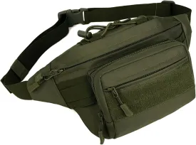 Huntvp Military Fanny Pack Tactical Waist Bag Pack Water-resistant Hip Belt Bag Pouch for Hiking Climbing Bumbag