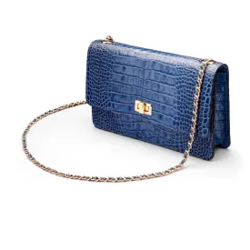 Julia Bag - Blue Croc