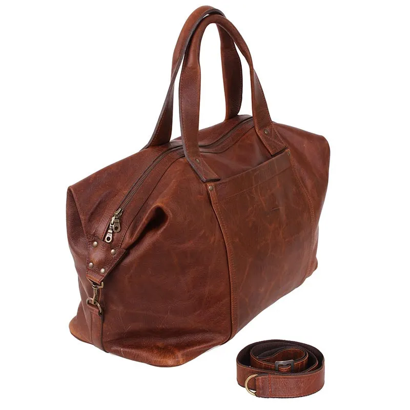 Leather Weekend Overnight Bag
