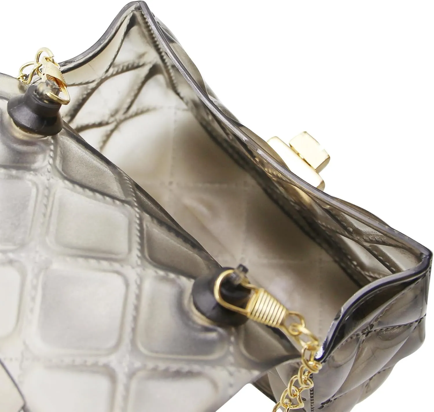 Little Girls Mini Jelly Purse Candy Color Transparent Small Crossbody Bag Cute Princess Handbags with Pearl Handle