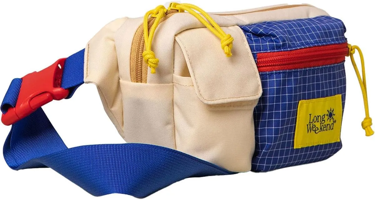 Long Weekend Monterey Sling  Compact Weatherproof Sling Bag for 35mm Cameras, Point & Shoots, and Everyday Essentials (Creme Multi)