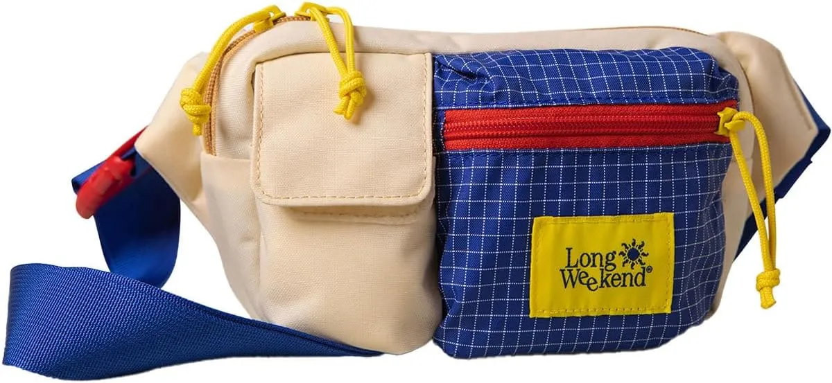 Long Weekend Monterey Sling  Compact Weatherproof Sling Bag for 35mm Cameras, Point & Shoots, and Everyday Essentials (Creme Multi)