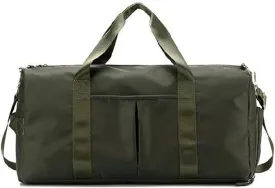 Men and Women's Travel Bag With Shoe Compartment Sports Tote Gym Bag Weekender Overnight Shoulder Bag