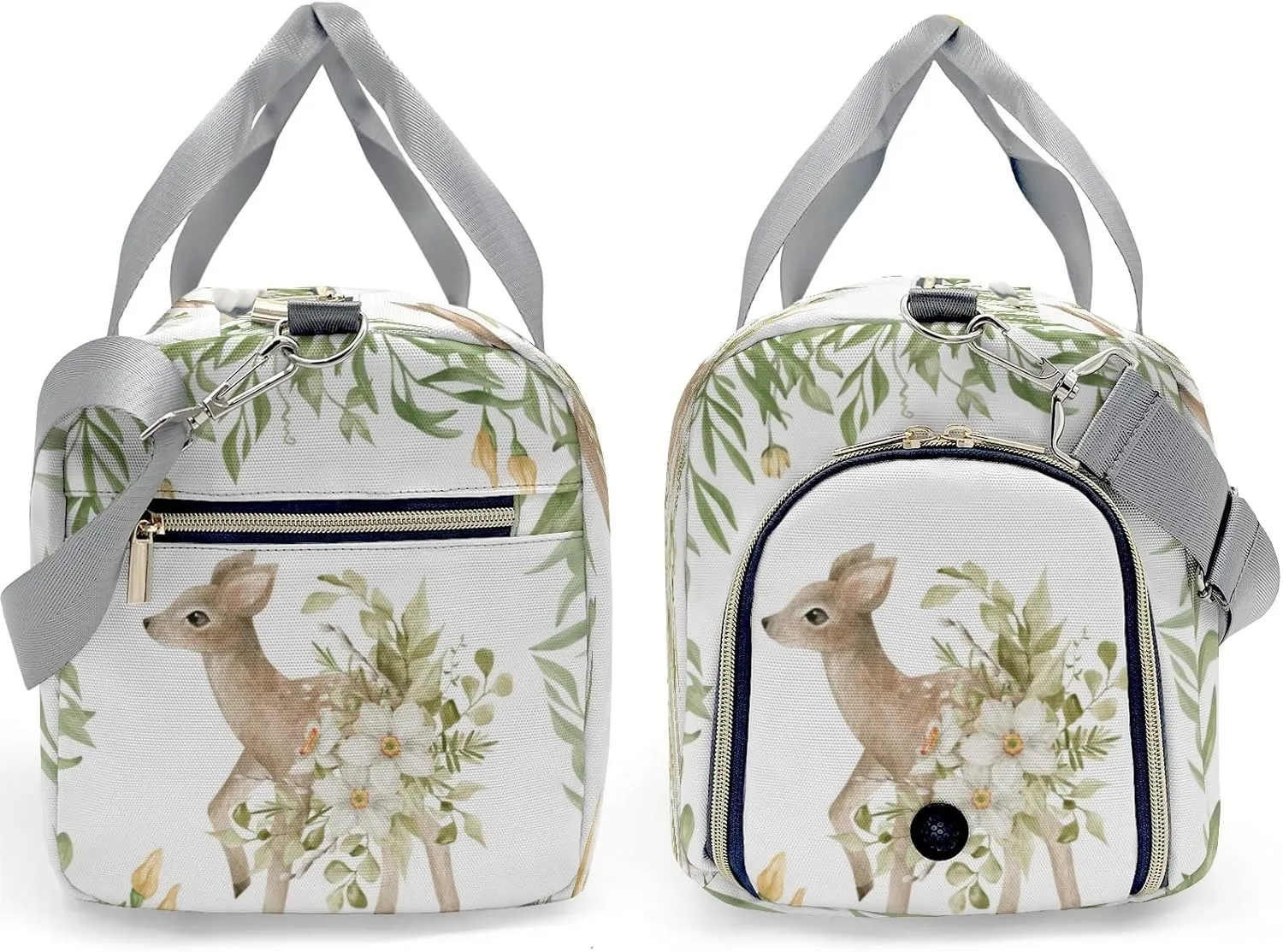 Personalized Duffel Bag Woodland Deer Wild Forest Animal Pack Your Passion: Travel Bags for Sports and Fitness Gear