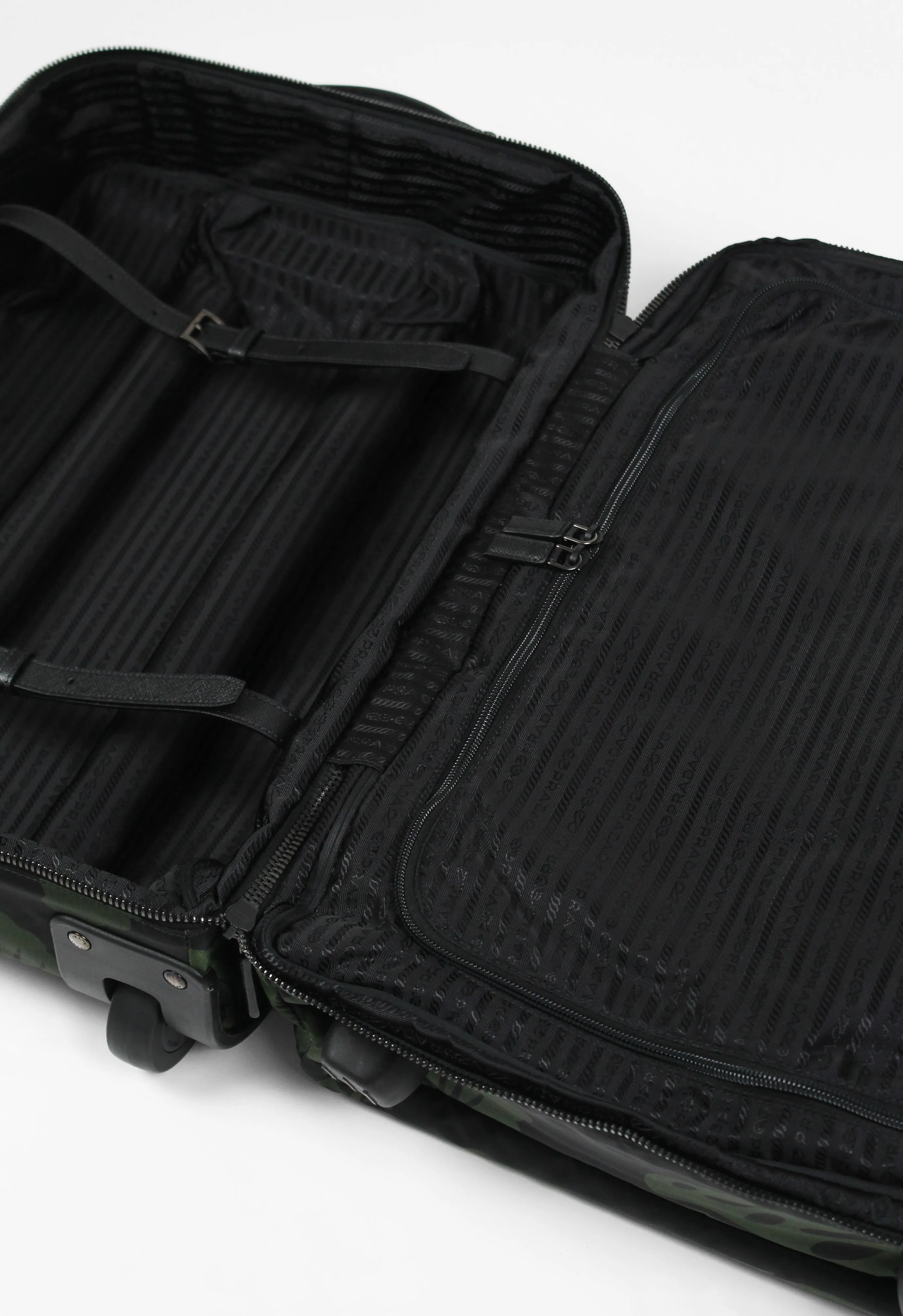 PRADA TESSUTO NYLON HIBISCUS SUITCASE