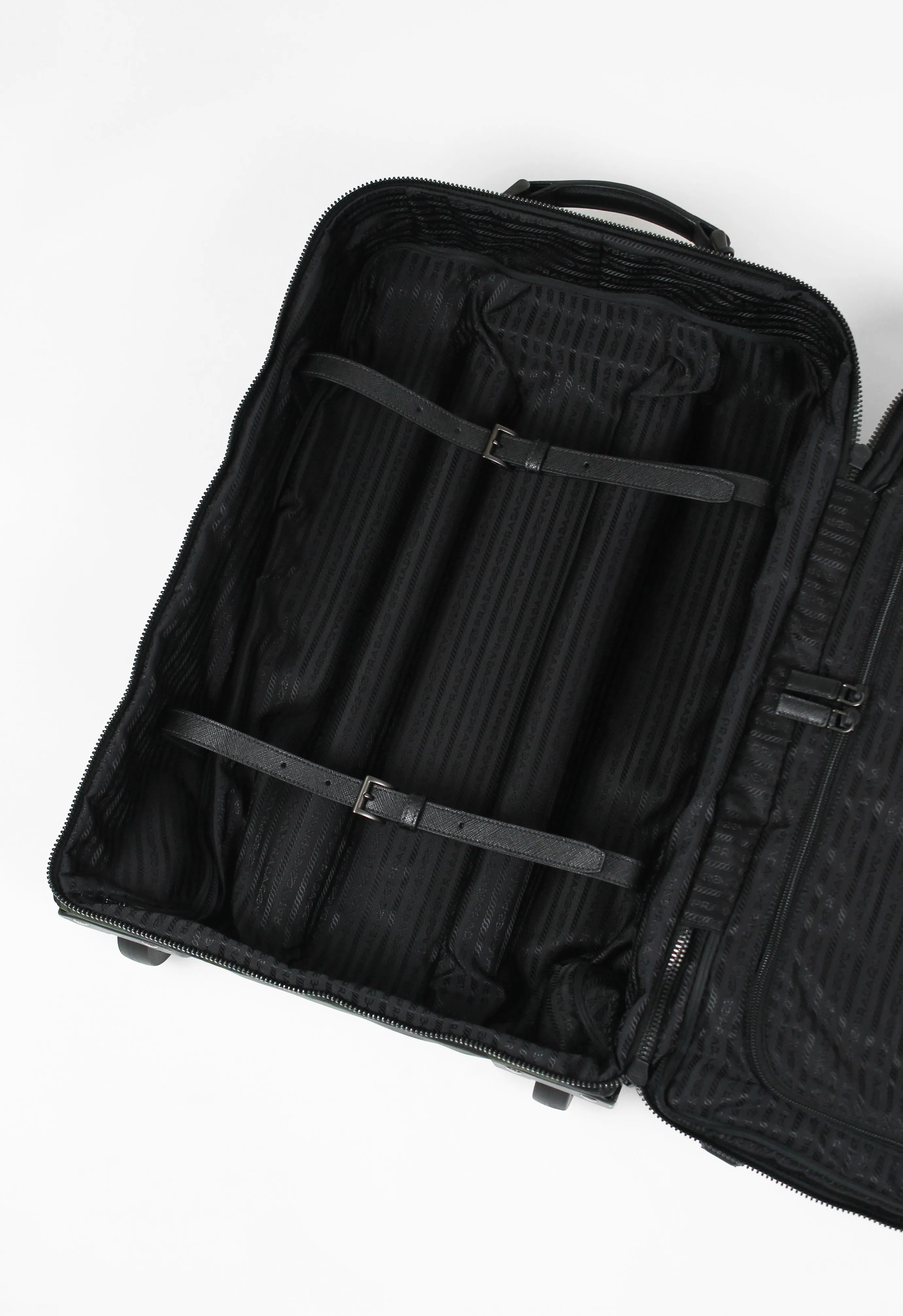 PRADA TESSUTO NYLON HIBISCUS SUITCASE