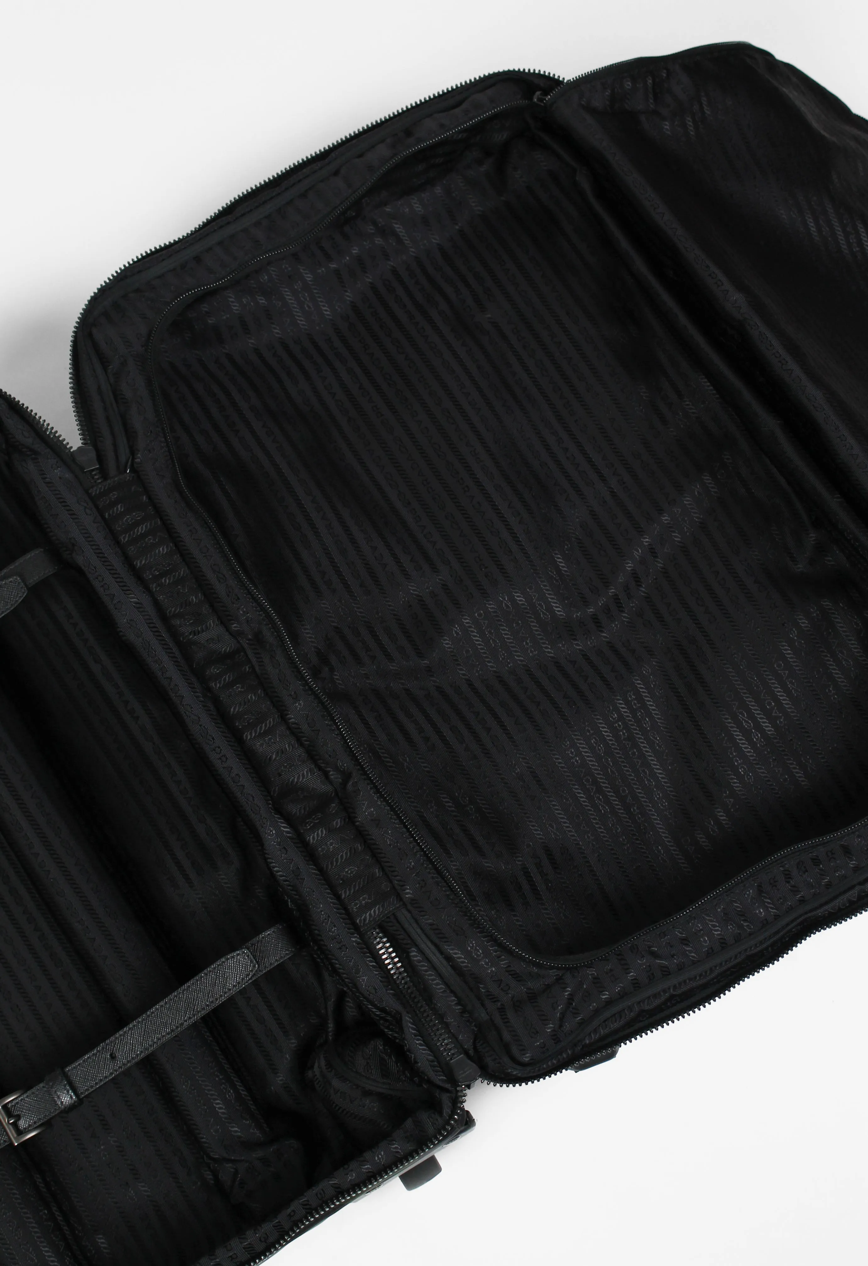 PRADA TESSUTO NYLON HIBISCUS SUITCASE