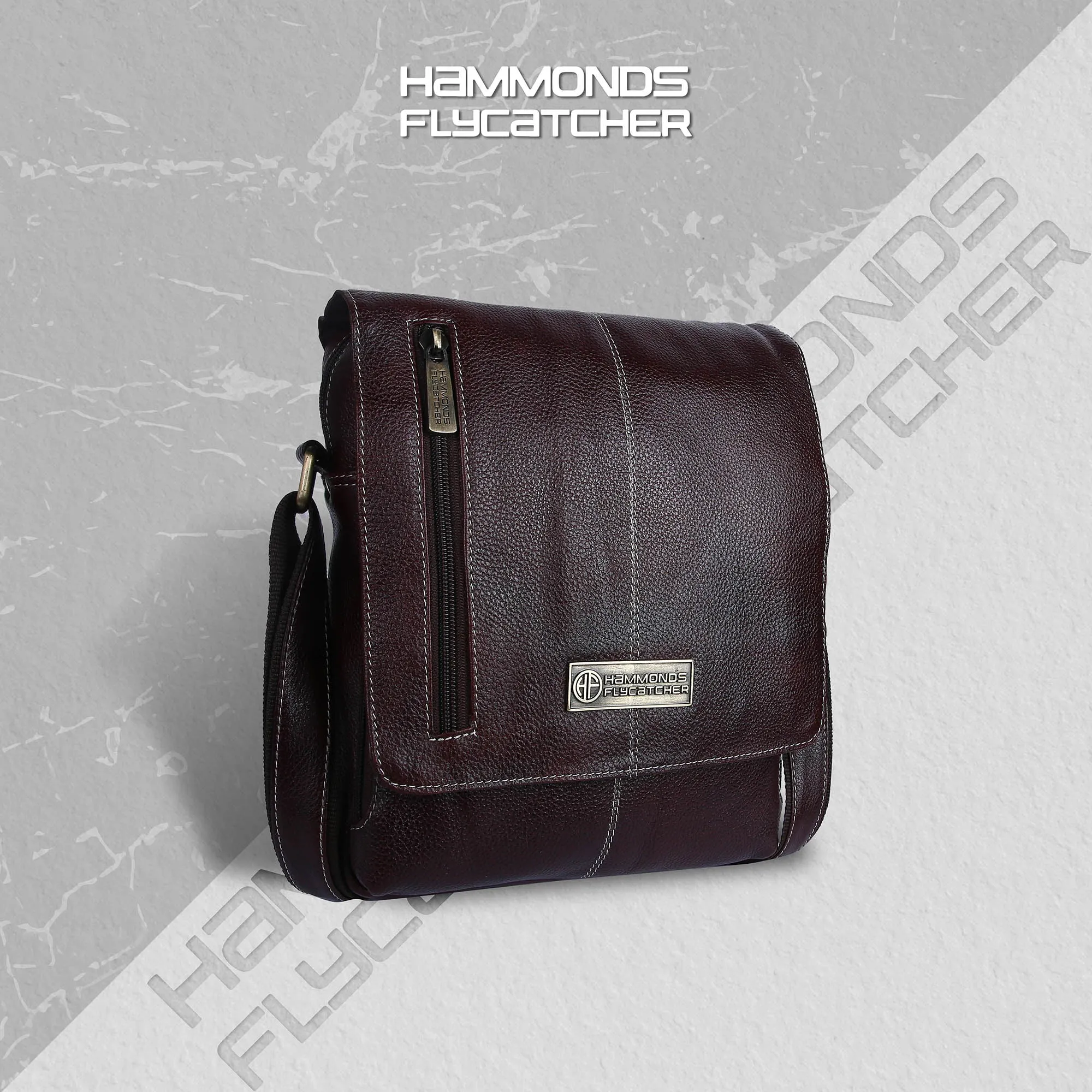 Premium Leather Sling Bag For Men - Adjustable Strap - 1 Year Warranty