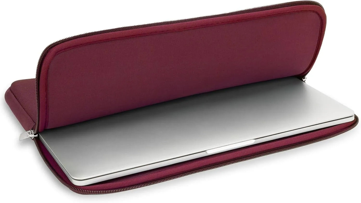 RAINYEAR Laptop Sleeve Case Compatible with 13.3 Inch Notebook Computer Tablet Chromebook 14" MacBook Pro M1 M2 M3 M4 Pro/Max Soft Carrying Bag Zipper Protective Cover with Accessories Pouch (Red)