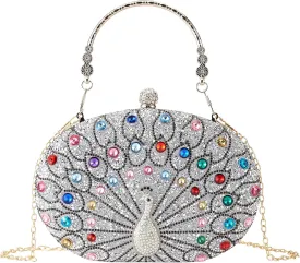 Rhinestone Evening Clutch Purses for Women Evening Weddings,Party Purses Crystal Diamond Glitter Sparkly Handbag