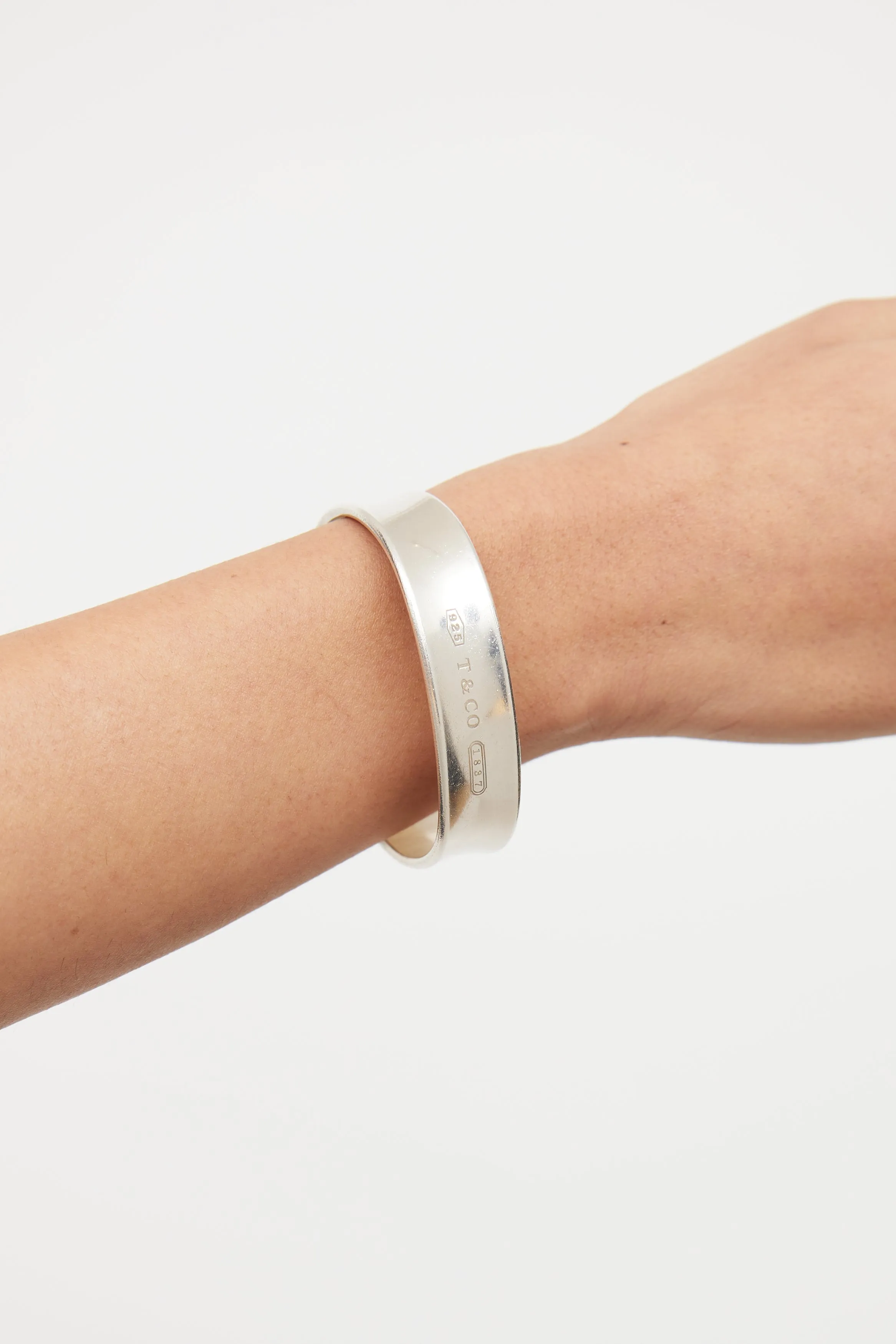 Sterling Silver 1837 Square Bangle Bracelet