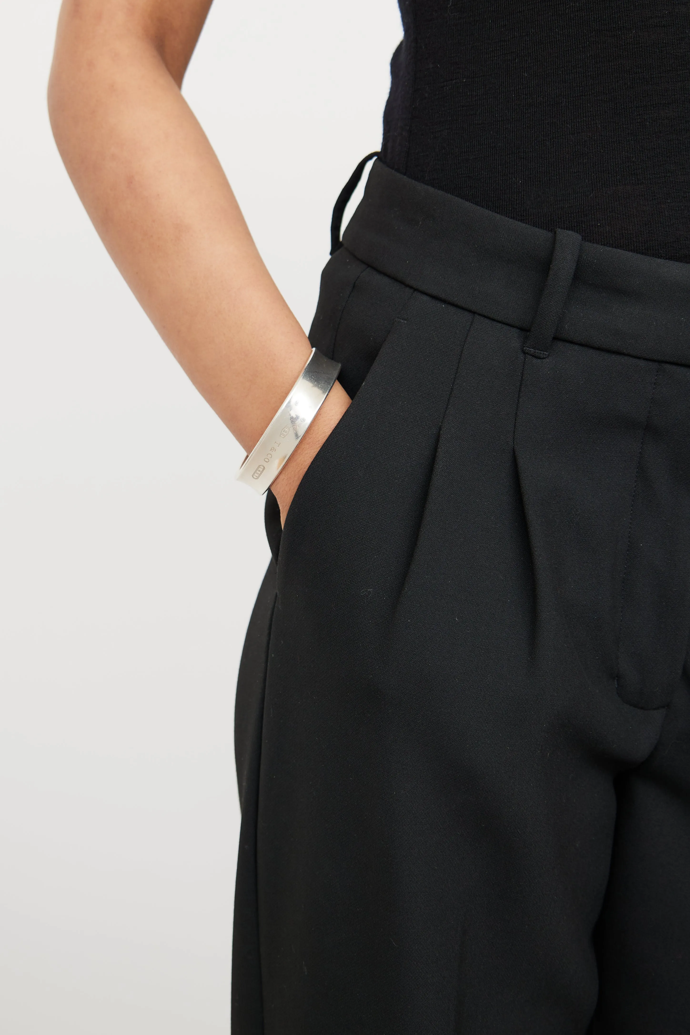 Sterling Silver 1837 Square Bangle Bracelet