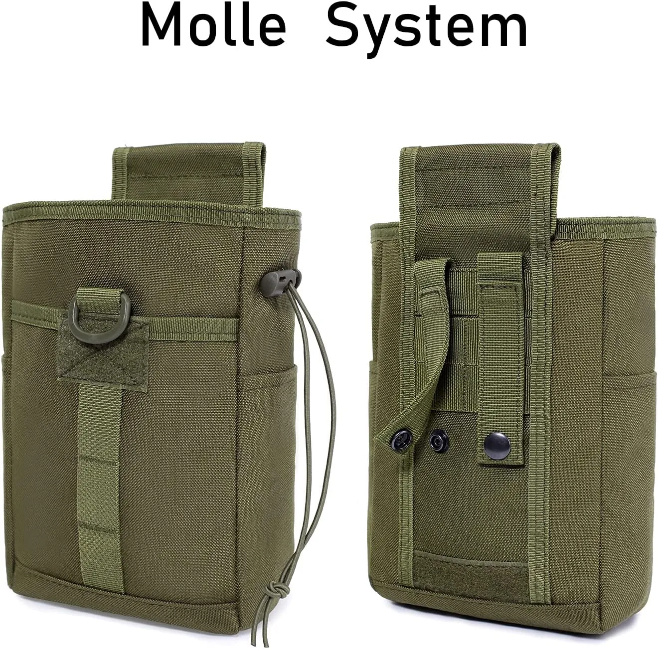 Tactical Molle Dump Pouch Folding Drawstring Magazine Ammo Pouch Military Utility Belt Pouch